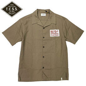 【20%OFF】TCSS ティーシーエスエス RAMIE SS SHIRT メンズ シャツ 半袖 BROWN Mサイズ