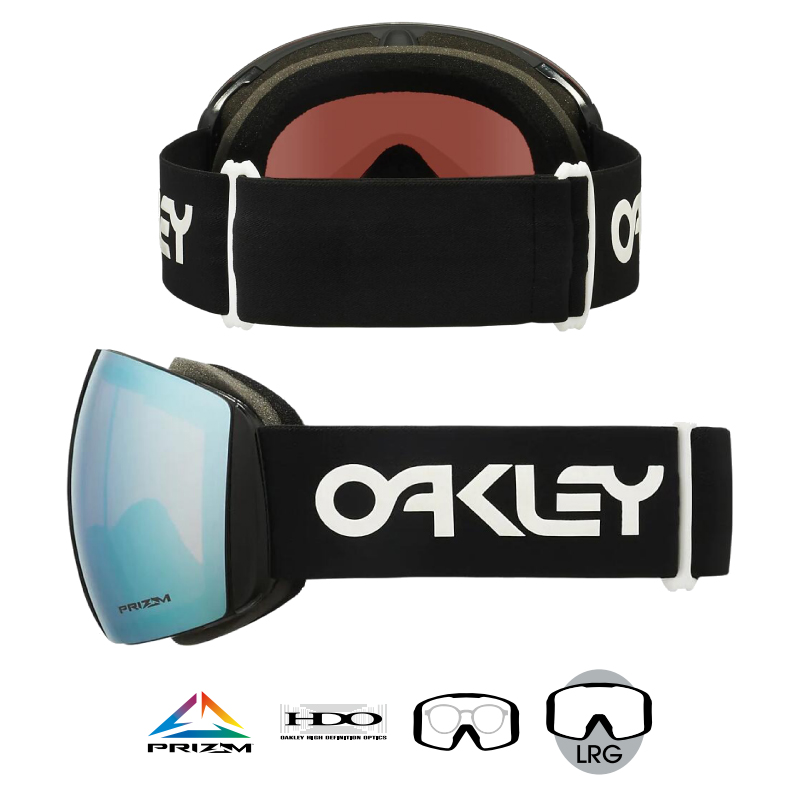 OAKLEY オークリー FLIGHT DECK L フライトデッキエル メンズ レディース 21-22 スキー スノーボード ゴーグル 眼鏡対応  LARGE FIT ラージフィット 球面レンズ Factory Pilot Black/Prizm Sapphire Iridium | 
