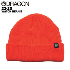 DRAGON ドラゴン WATCH BEANIE 22-23 スキー スノーボード ビーニー 帽子 ニット ORANGE