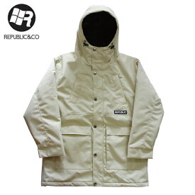 【32%OFF】REPUBLIC&COリパブリック NAUGHTY MOUNTAIN PARKA 22-23 スキー スノーボード ウエア ジャケット Cream XL