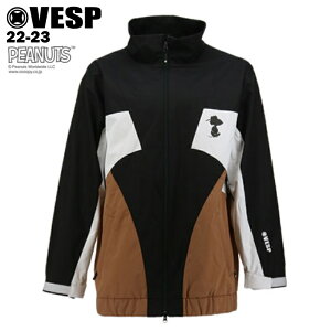 【40%OFF】VESP ベスプ PEANUTS COLLABORATION ATHRE JACKET - BK 22-23 スキー スノーボード ウエア ジャケット スヌーピー コラボ SNMJ1029