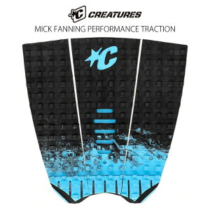 CREATURES NGC`[ MICK FANNING PERFORMANCE TRACTION - BLACK FADE CYAN T[tB 3s[X fbLpbh ~bNEt@jO