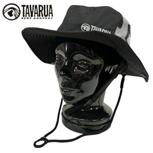 TAVARUA タバルア スタンダード サーフハット - BLACK メンズ レディース サーフハット サーフィン 海 プール アウトドア 日焼防止