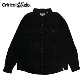 【20%OFF】Critical Slide/TCSS クリティカルスライド/ティーシーエスエス LAZY BOY CORDUROY SHIRT - VINTAGE BLACK シャツ 長袖 コーデュロイ