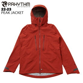 【40%OFF】P.RHYTHM プリズム PEAK JACKET - RENGA 22-23 ピークジャケット メンズ レディース スノーボード スキー ウェア ジャケット バックカントリー パウダー