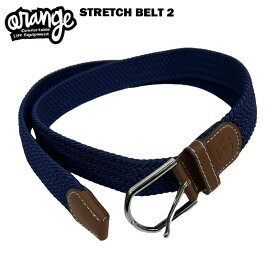 oran'ge オレンジ STRETCH BELT 2 - NAVY 22-23 スキー スノーボード スノボ ベルト メッシュ ストレッチ