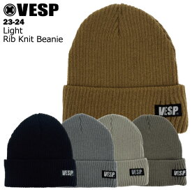 VESP ベスプ Light Rib Knit Beanie 23-24 スキー スノーボード ビーニー ニット帽 帽子 VPMB1021