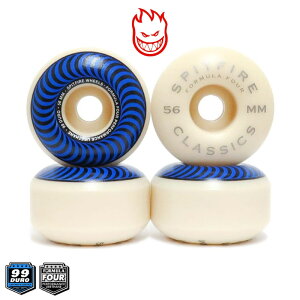SPITFIRE �X�s�b�g�t�@�C���[ FORMULA FOUR F4 CLASSIC 99DU 56mm BLUE �X�P�[�g �X�P�{�[ �E�B�[�� �^�C�� �N���V�b�N�V�F�C�v