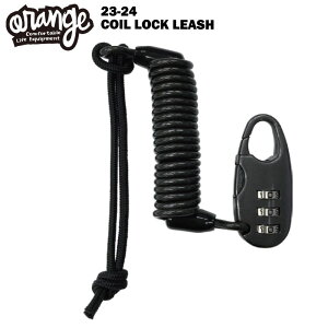 ORAN'GE IW COIL LOCK LEASH 23-24 XL[ Xm[{[h bN  h~ RC [V