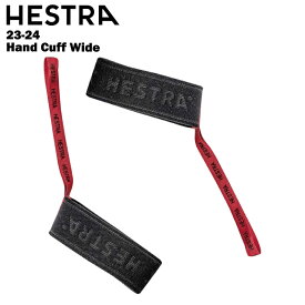 HESTRA ヘストラ Hand Cuff Wide - Black/Red 23-24 ハンドカフワイド メンズ レディース グローブ 落下防止 バンド 91871 100560