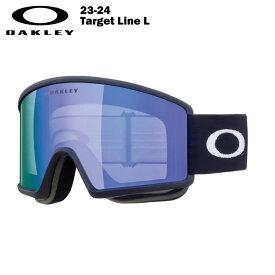 OAKLEY オークリー Target Line L - Matte Black / Violet Iridium 23-24 スキー スノーボード ゴーグル 眼鏡対応 LARGE FIT ラージフィット 平面レンズ OO7120-14