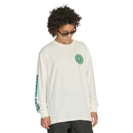 【20%OFF】VOLCOM ボルコム FARM TO YARN MOLCHAT LONG SLEEVE TEE - OFF WHITE メンズ トップス ロンT ロングスローブ 長袖 Tシャツ プリント スリーブプリント AF632301 FALL2023