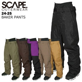 【10%OFF】SCAPE エスケープ BAKER PANTS 24-25 メンズ レディース ユニセックス スキー スノーボード ウエア パンツ ビブ