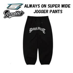 BSRABBIT �r�G�X���r�b�g ALWAYS ON SUPER WIDE JOGGER PANTS BLACK�����Y ���f�B�[�X �X�L�[ �X�m�[�{�[�h �E�F�A �p���c