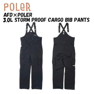 �y12��OFF�zPOLER AFD×POLER 3.0L STORM PROOF CARGO BIB PANTS�����Y ���f�B�[�X �X�L�[ �X�m�[�{�[�h �E�F�A �p���c