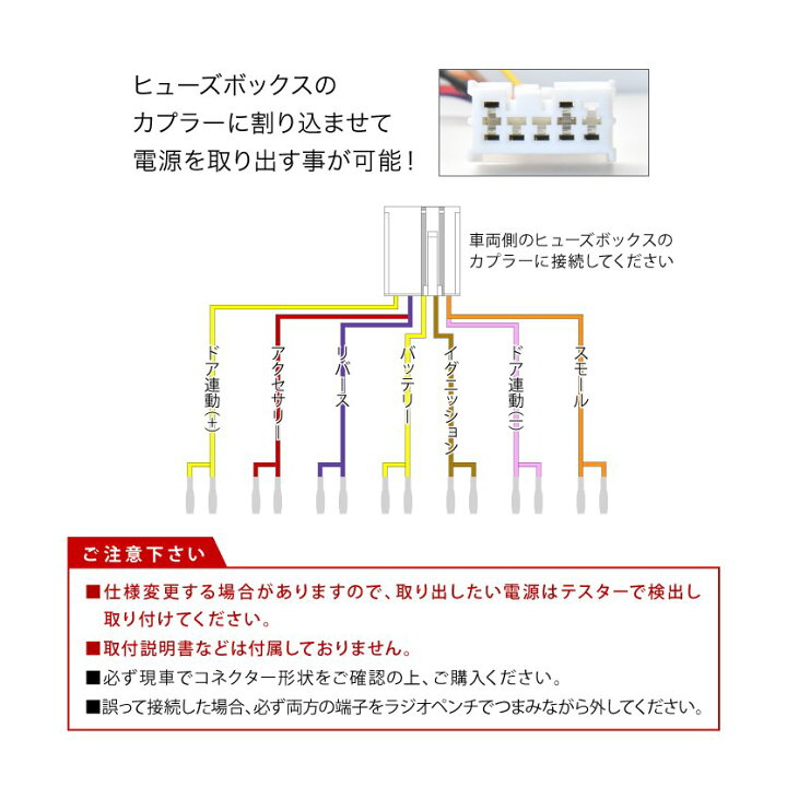驚きの値段で オプション バッテリー ホンダ イグニッション カプラー Fr5 電源取り出し配線 電源取り出しキット
