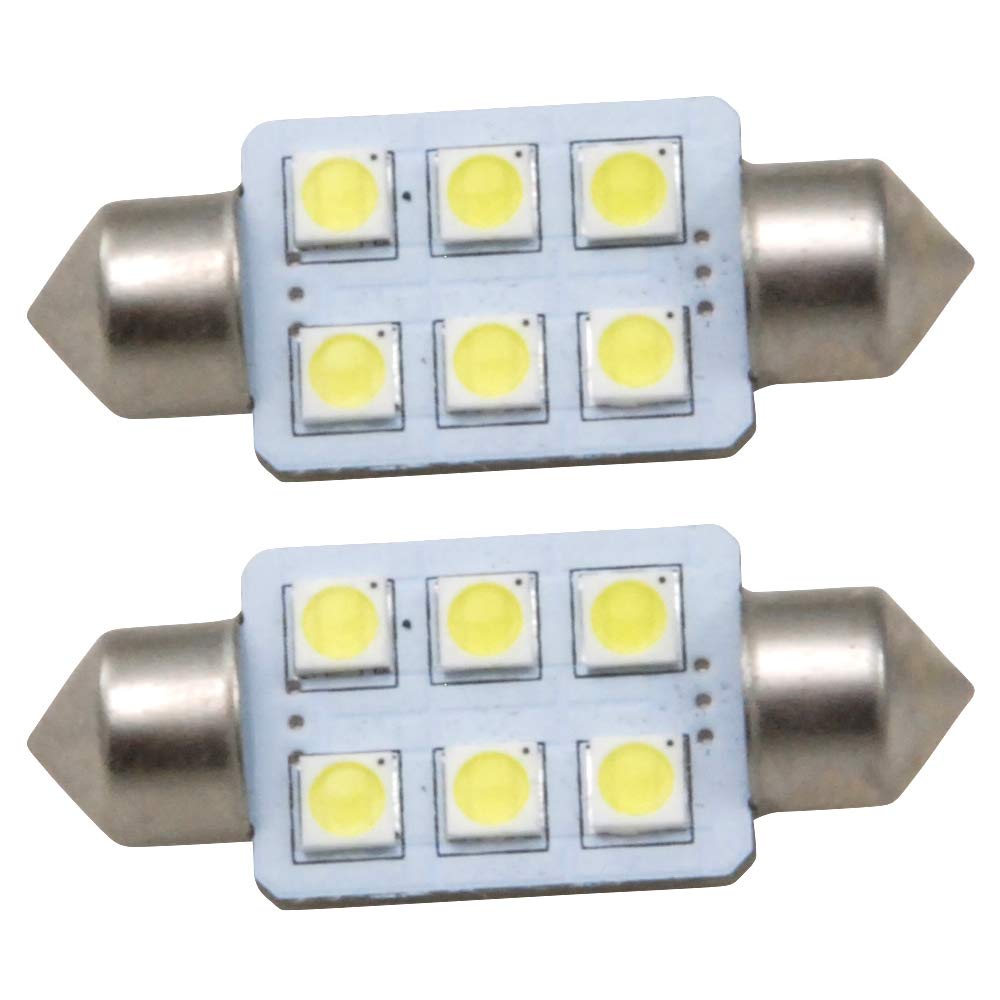 ジープ グランドチェロキー Z# LED ナンバー灯 ライセンス灯 SMD 6連 2個 キャンセラー内蔵 ホワイト | イネックスショップ