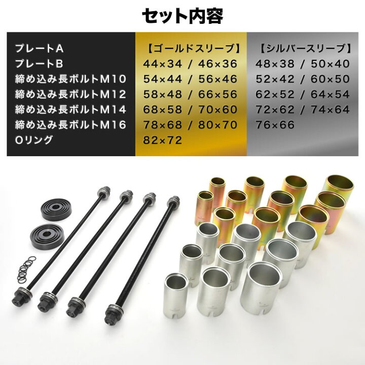 楽天市場】ジムニー整備等に ブッシュリムーブ＆インストールキット 26 
