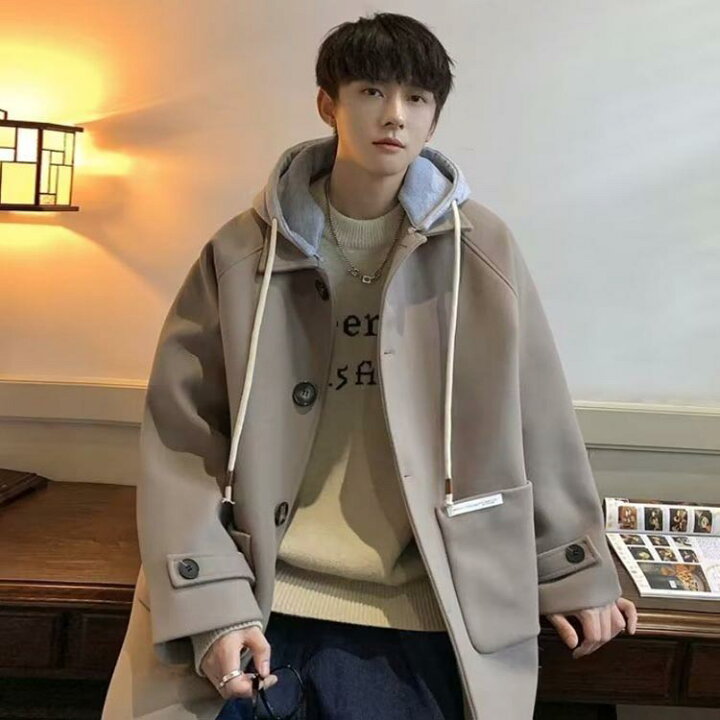 楽天市場】ロングコート コート テーラードコート ウール混 防寒  