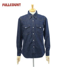 フルカウント 4894 デニムウエスタンシャツ 8ozデニム ワンウォッシュ メンズ FULLCOUNT DENIM WESTERN SHIRTS