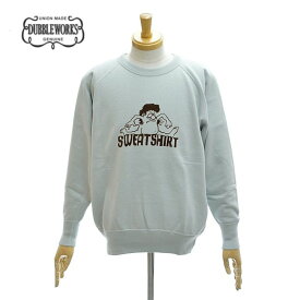 ダブルワークス 132-83003-03 "SWEATSHIRTS"吊り編み裏毛 スウェットシャツ トレーナー メンズ DUBBLE WORKS PRINTED SWEAT SHIRTS