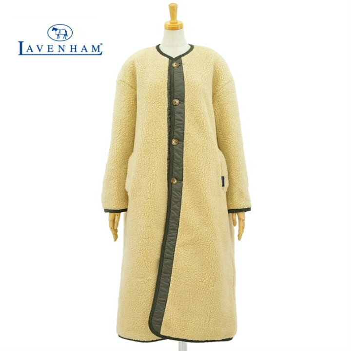楽天市場】ラベンハム シェルパロングコート SLJ9123 エクル/オリーブ  