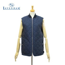 ラベンハム エーライン ボンバージレ LV5130 ネイビー ベストA LINE BOMBER GILET WOMENS NAVY レディース LAVENHAM