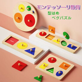 知育玩具 ペグパズル 型はめパズル おもちゃ 子供用 木のおもちゃ パズル 知育おもちゃ カラフル 木製モンテッソーリ ピックアップパズル 誕生日プレゼント