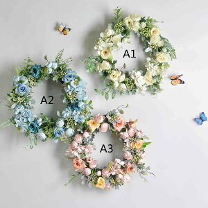 リース 玄関 春 枯れない花 フラワーリース 花輪 造花 手作り 北欧 リース ドアチャーム 壁掛け ドアリース 玄関 壁掛フラワー ぶら下げ飾り 家 店舗 壁掛け 道具 贈り物 人気 プレゼント