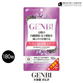 【訳あり67%OFF】2袋セット 大容量 GENBI ( げんび ) サプリ 1袋180粒(60日分) ダイエット 内臓脂肪 皮下脂肪 脂肪吸収を抑える 葛の花 イソフラボン 機能性表示食品（届出番号 D71) アウトレット