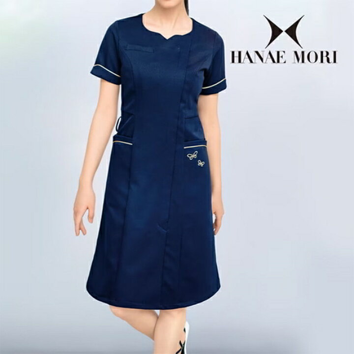 楽天市場】[ハナエモリ]前開きハートネックワンピースナース服 医療用 