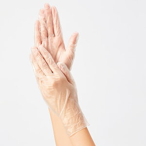 プラスチック手袋 NO.8100ナースグッズ グローブ手袋使い捨て Lサイズ SSサイズ パウダーフリー 医療用 保育士 クリニック 歯科医 エステ 看護師 介護士 アンファミエ