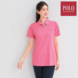 全品ポイント5倍 6/4 20:00-6/5 23:59■[POLO BCS]ワンポイント刺しゅうポロシャツ作業着 作業服 ポロシャツ 半袖 レディース ユニフォーム 介護士 ウェア 保育士 看護師 医療 アンファミエ