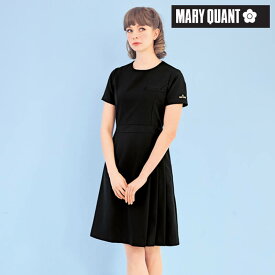 [マリークワント]脇プリーツストレッチワンピースマリクワ 白衣 ナース ナース服 ナースウェア エステ ユニフォーム レディース 女性 医療用 看護師 介護士 クリニック アンファミエ