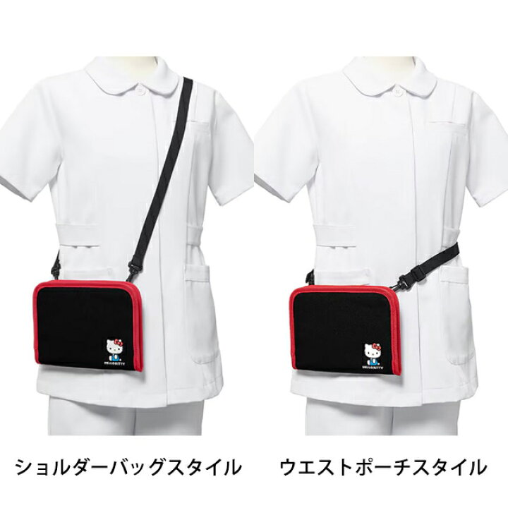 楽天市場】[ハローキティ]ガバッと開くファスナー付き2WAYマルチポーチ 