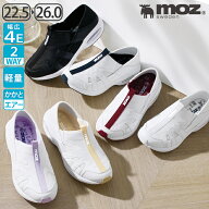 [moz モズ]幅広4E 2WAY Lightエアーシューズ(低反発中敷付き)ナースシューズ 疲れにくい スニーカー スリ…