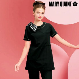 [マリークワント]スカーフ付きパイピングストレッチチュニックマリクワ ナース服 ナースウェア 白衣 レディース 女性 ジャケット ナース 看護師 医療用 クリニック 歯科医 介護士 ユニフォーム 制服 アンファミエ