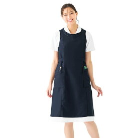 ノーアイロンエプロンドレス保育士 エプロン ナース ナースエプロン ナース服 かわいい 可愛い おしゃれ 医療用 クリニック 歯科衛生士 看護師 介護士 アンファミエ