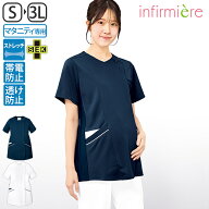 ウイルスガード マタニティ脇リブ前開きジャケットナース服 ナースウェア レディース 白衣 ジャケット 医…
