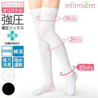 ニーハイ着圧ソックス(強圧)着圧ソックス 医療用 着圧 フットケア用品 ソックス 靴下 白 レディース 女性…