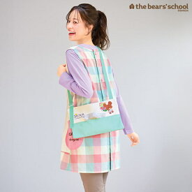 全品ポイント5倍 1/15 0:00-23:59■[くまのがっこう]ジャッキーとお花ティッシュボックスサコッシュ保育士 エプロン ナース ナースエプロン キャラクター かわいい 看護師 保育士 介護士 歯科衛生士 医療 ワーク予防衣 アンファミエ