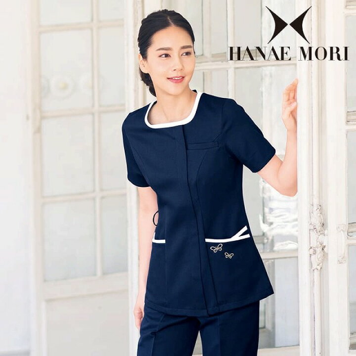 楽天市場】[ハナエモリ]配色ラウンドジャケットナース服 ナースウェア 