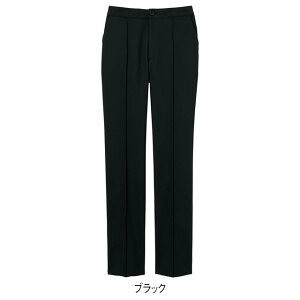 ビューティウェア・防汚機能ピンタック入美脚ストレッチストレートパンツエステ ユニフォーム エステユニフォーム 制服 黒パンツ クリニック ナース服 白衣 ナース 看護師 歯科衛生士 医