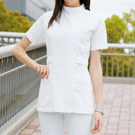 全品ポイント5倍 7/19 20:00-7/20 23:59■大特価品★丸編みサイドファスナージャケットナース服 白衣 ナースウェア 医療用 ナース 看護師 介護士 クリニック 歯科医 アンファミエ