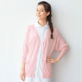 全品ポイント5倍 7/19 20:00-7/20 23:59■大特価品★ドルマン七分袖カーディガンナース カーディガン ナースカーディガン ナース服 ナースウェア 白衣 レディース 女性 医療用 クリニック 歯科医 エステ 制服 事務 アンファミエ