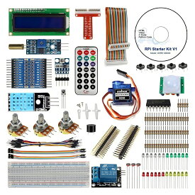 OSOYOO(オソヨー) Raspberry Pi 用 学ぶ電子工作キット 初心者演習用パーツセット ラズパイ11実例 回路配線図とサンプルスケッチ有り プログラミング ラズベリー パイ 超入門 スターター学習キット