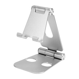 MOTTERU (���b�e��) �A���~ �X�^���h iPhone/iPad/�X�}�[�g�t�H��/�^�u���b�g/Nintendo Switch �Ή� �p�x���߉\ �܂肽���݉\ �R���p�N�g �V���o�[ MOT-SPSTD02-SV