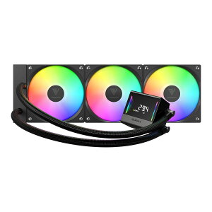GAMDIAS CHIONE E4 360mm AIO �t��CPU�N�[���[ ARGB �u���b�N