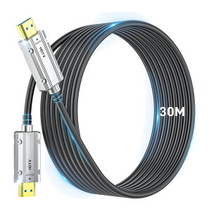�y�󂠂�z8K ���t�@�C�o�[ HDMI 2.1�P�[�u�� 30M HDMI �P�[�u�� 48Gbps �������`�� �M�������� �������z�� 8K@60Hz/4K@120Hz 7680*4320�̉��ʌ݊��� Dynamic HDR HDCP 2.2 & 2.3 eARC PS5 Xbox Series X PC TV�p(30m)