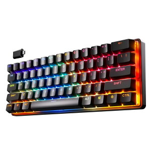 Steelseries ���s�b�h�g���K�[ ���� �Q�[�~���O�L�[�{�[�h �~�j�T�C�Y Apex Pro Mini Wireless ���� ���{��z�� 64829 �u���b�N